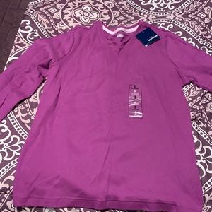 Long sleeve purple tee